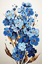 Lost in Time: Blue Forget-Me-Nots by ByNoukk thumbnail