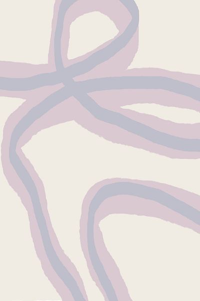 Pastel Brush Strokes in Boho style no. 4 by Dina Dankers