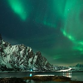 More ART In Nature - Aurore boréale Svolvaer Norvège sur Martin Boshuisen - More ART In Nature