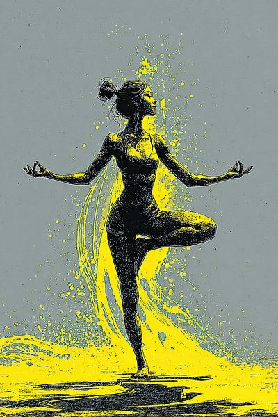 Glow Yoga par OMG Art