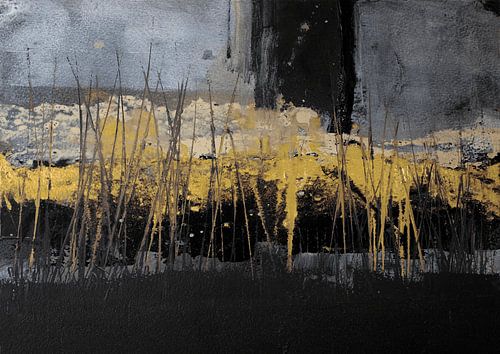 Jaune noir abstrait