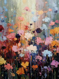 Blumen in der Dämmerung von Lina van Oers