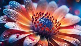 Macro bloem met bloesems