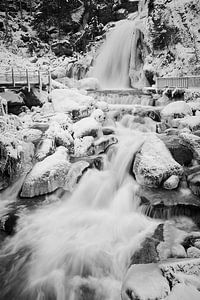 Triberg waterval in de winter