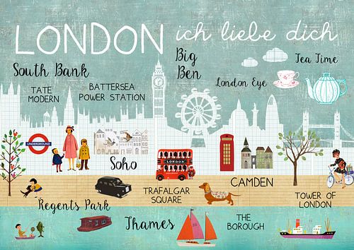 London – ich liebe dich Collage