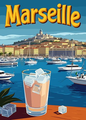 Verfrissingen in de jachthaven van Marseille