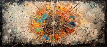 Buntes Mandala | Abstraktes Mandala von Abstraktes Gemälde