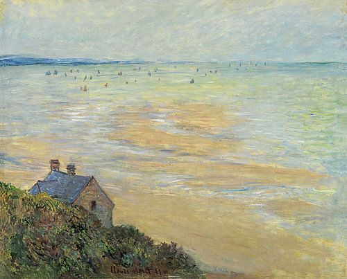 De hut in Trouville, eb, Claude Monet
