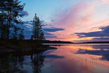 Sunset at the lake