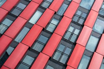 Architectuur van de Red Apple in Rotterdam van Mark De Rooij