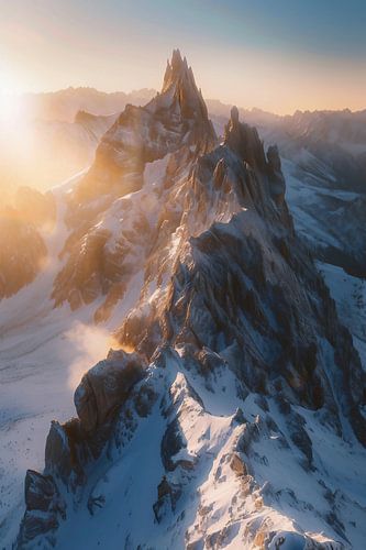 Ochtendzon in de bergen