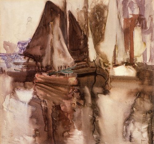 Frances Hodgkins - A Dutch canal (1907-1908)