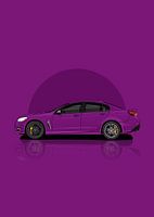Kunstauto chevrolet ss paars