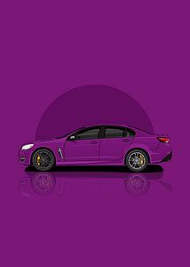 Art Car chevrolet ss purple