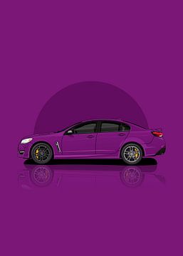 Art Car chevrolet ss purple by D.Crativeart