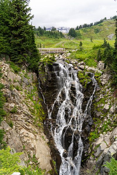 Myrtle Falls, Paradise, Mount Rainier National Park, Washington, USA by Jeroen van Deel