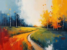 Eine farbenprächtige Waldlandschaft_1 von The Photo Artist