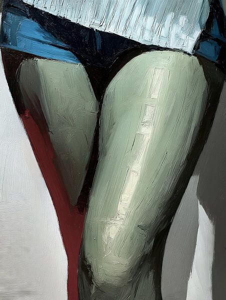 Formen und Schatten in Öl von Frank Heinz