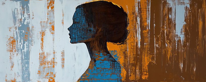 Frauenprofil | Urban Solitude von Wunderbare Kunst