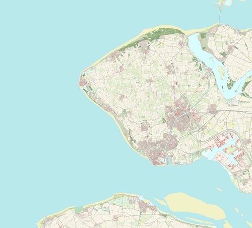 Kaart van Vlissingen