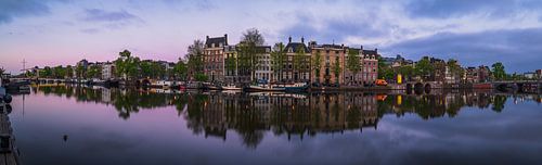 Panorama van de Amstel in Amsterdam, 2020