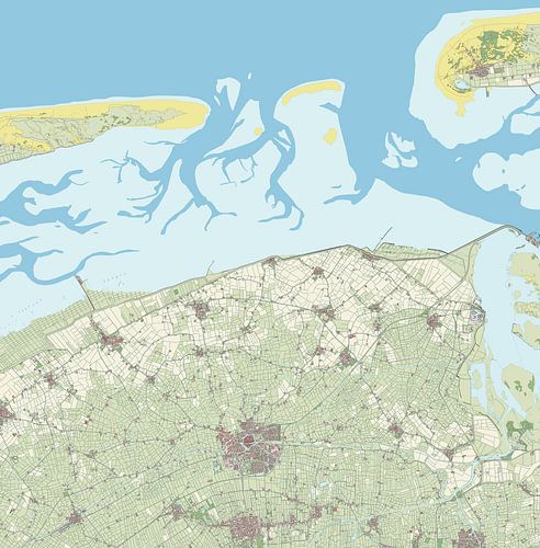 Kaart van Dongeradeel