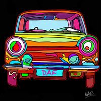 DAF 66 Abstract colourful painting