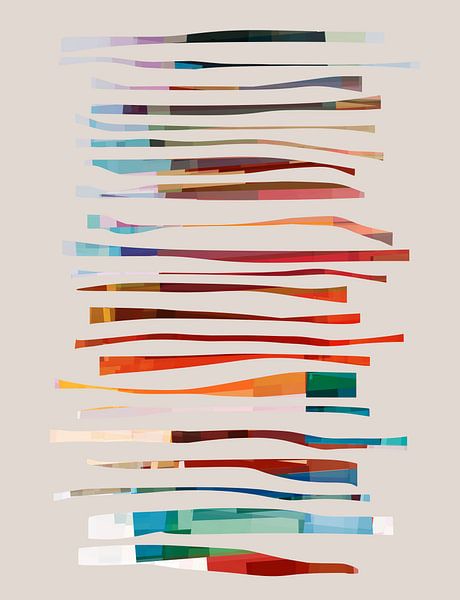 Colored pieces 7 by Angel Estevez