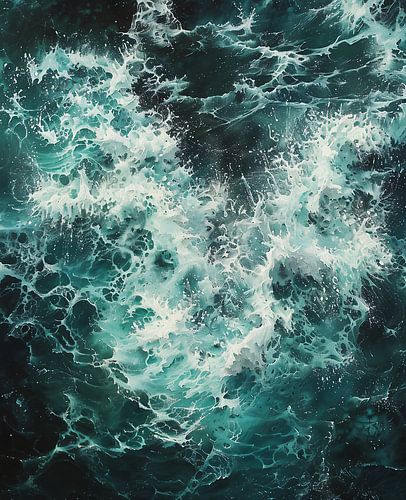 Dramatische dans van de golven