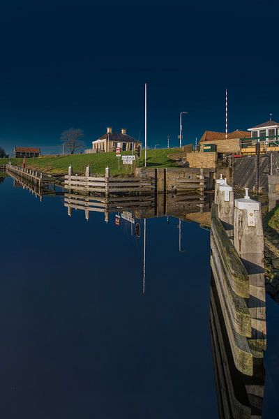 The entrance to the Friesian IJsselmeer town of Workum by Harrie Muis