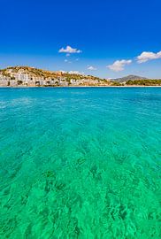 Majorca island, idyllic coast view of Santa Ponca bay by Alex Winter