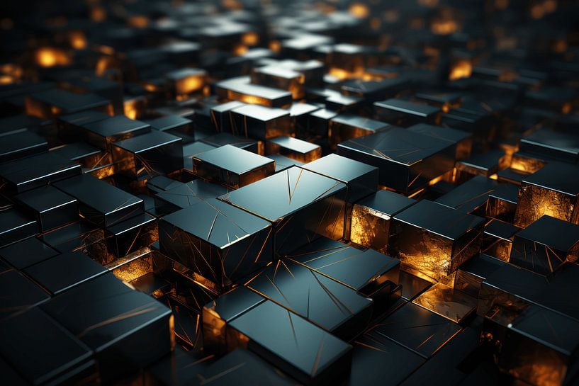 3D abstract with tight shapes by Ton Kuijpers