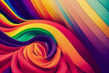 Regenboog Kleuren Achtergrondpatroon Illustratie van Animaflora PicsStock