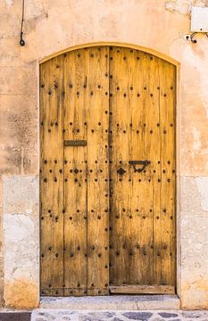 Old wooden front door house entrance background by Alex Winter