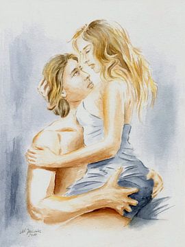 Whisper of Love - Couple in Love by Marita Zacharias