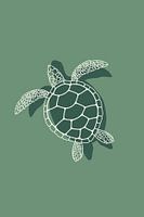Schildpad op Groen