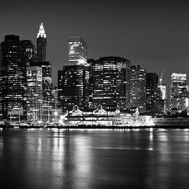 La ligne d'horizon du bas Manhattan sur Keith Wilson Photography