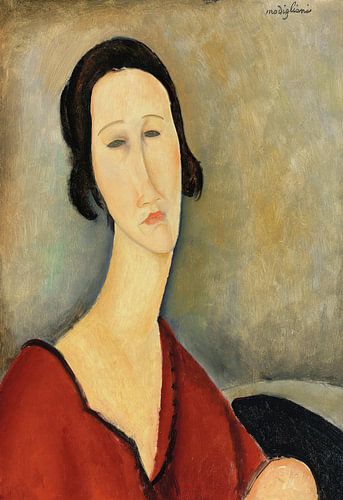 Amedeo Modigliani,Madame Hanka Zborowska, 1917