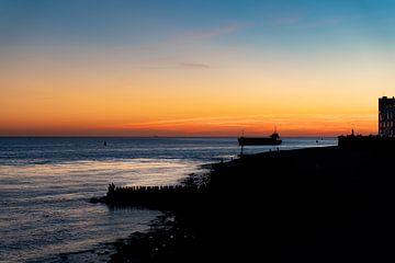 Zonsondergang in Vlissingen van Jimmy Verwimp Photography