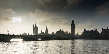 Westminster Bridge London & Big Ben van Hans Brinkel