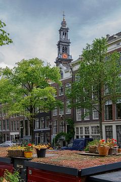 Bloemgracht und Westertoren in Amsterdam von Peter Bartelings