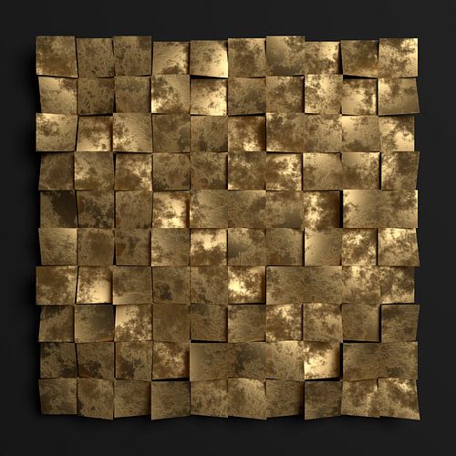 Glänzende schiefe Kacheln mit Erosion, Metalic Look