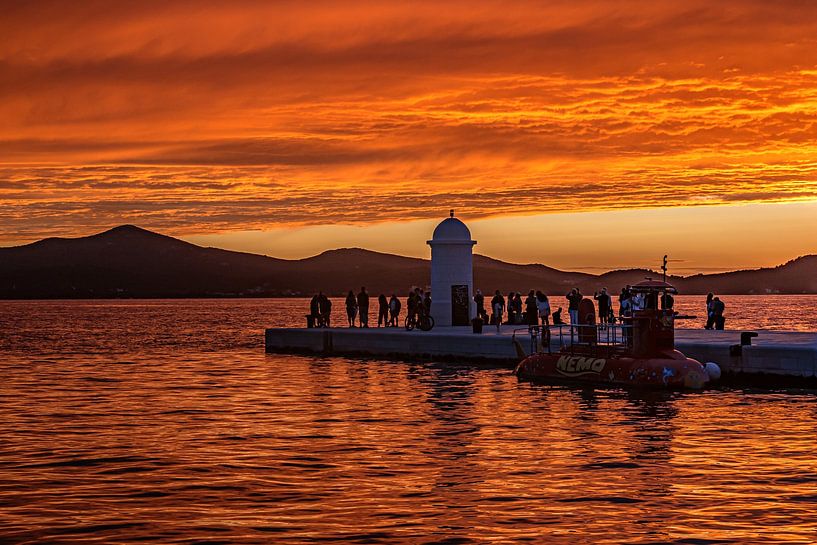 Kroatien : Sonnenuntergang in Zadar von Photoart-Naegele