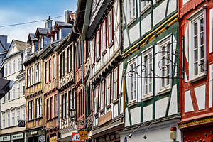Das historische Marburg an der Lahn in Hessen
