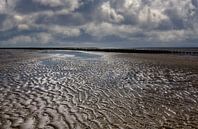 Abend im Watt bei Sankt Peter-Ording von Peter Eckert Miniaturansicht