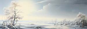 Gemälde Schnee 23977
