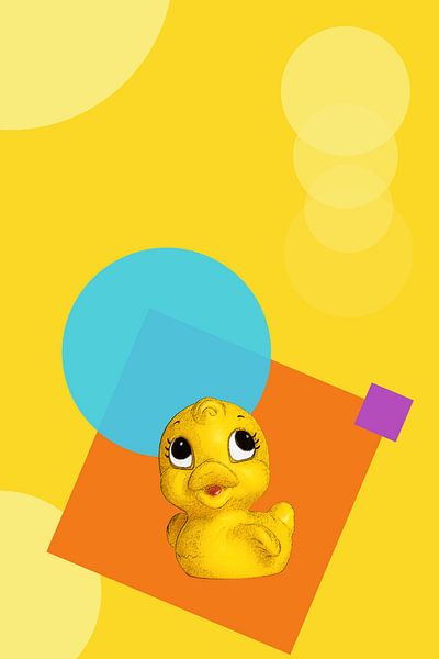 Rubber rubber rubber duck in pop art by Elles Rijsdijk