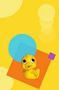 Rubber rubber rubber duck in pop art by Elles Rijsdijk thumbnail