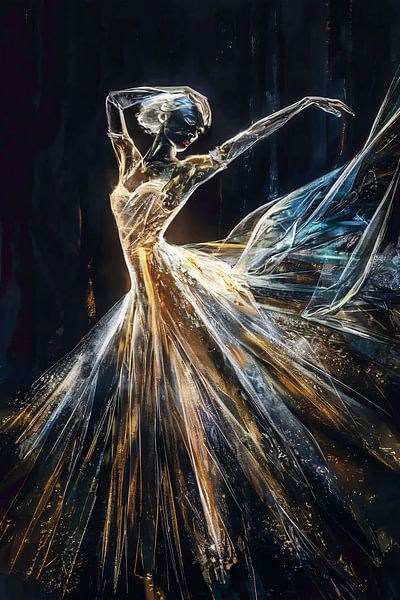 Danse de l'ombre dorée - Un spectacle de lumière par Art & Soul Creations
