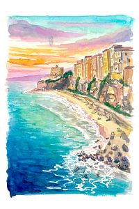 Tropea Küsten-Blau-Gelassenheit in Italien Region Kalabrien